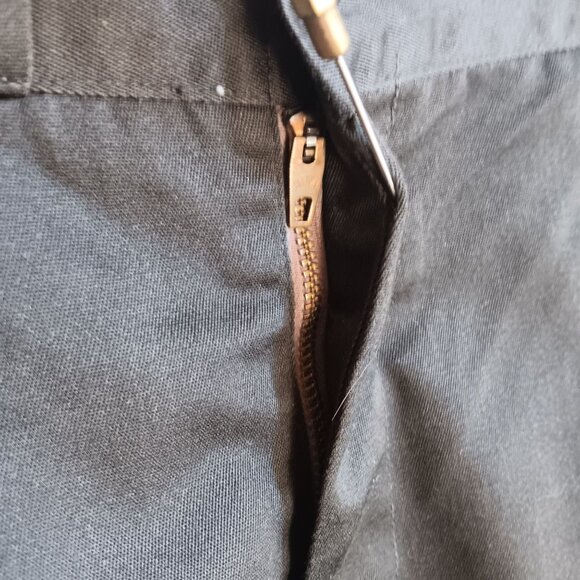 40x28 Big Mac Vintage Green Mechanic Work Pants 1970's Olive Green Scovill Zip - Picture 4 of 7